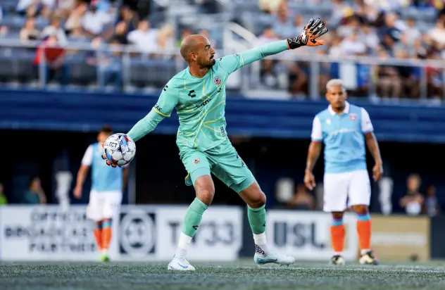 Oakland Roots goalkeeper Paul Blanchette