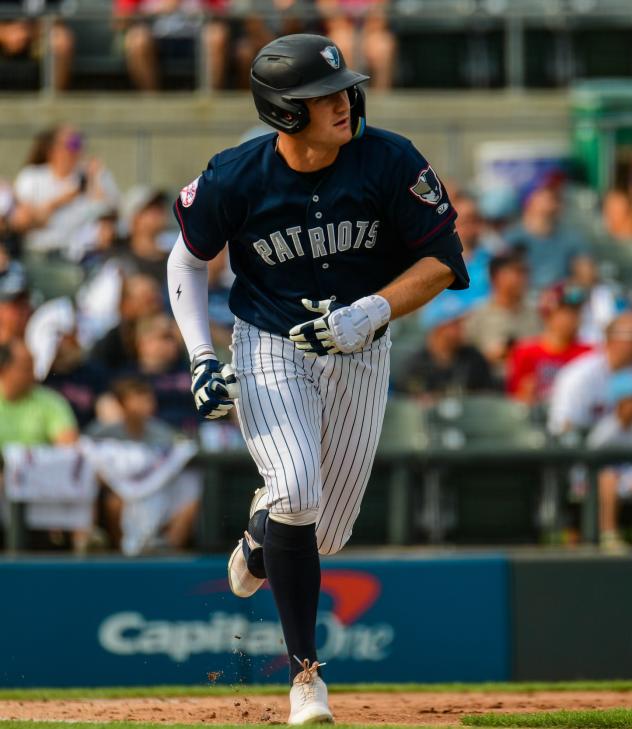 Somerset Patriots designated hitter Tyler Hardman