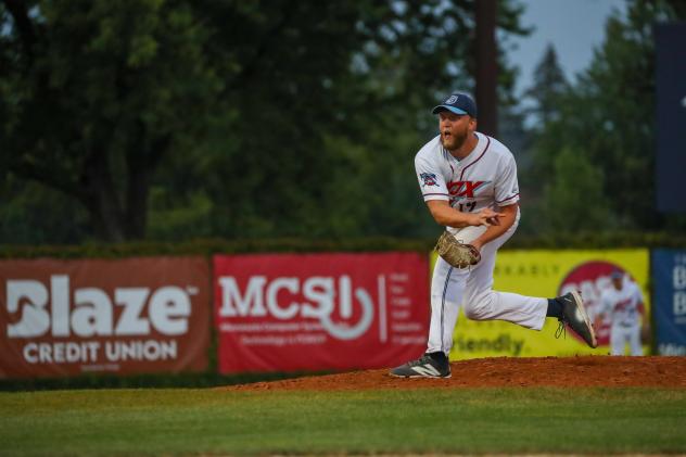 St. Cloud Rox' Brady Joyner in action