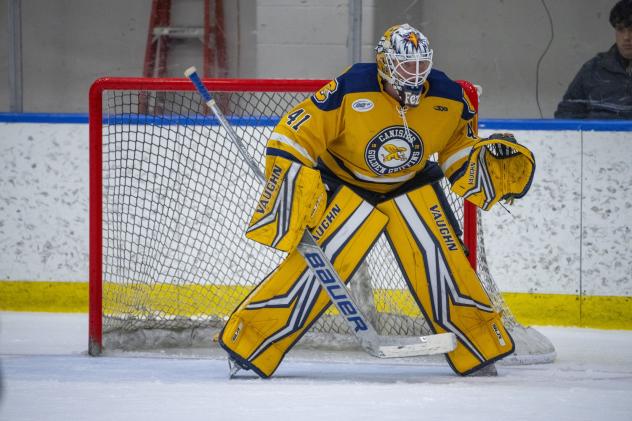 Goaltender David Fessenden with Canisius College