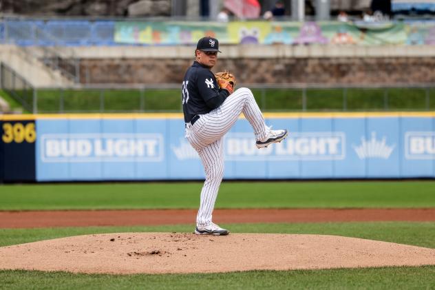 Scranton/Wilkes-Barre RailRiders pitcher Edgar Barclay