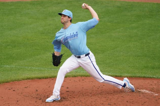 Omaha Storm Chasers pitcher Daniel Lynch IV