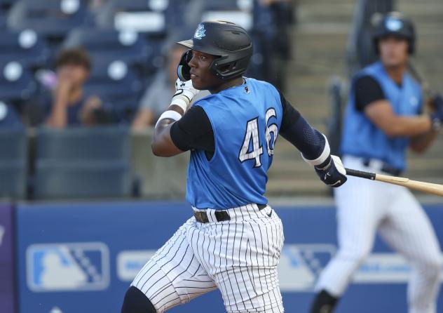 Tampa Tarpons' Parks Harber at bat