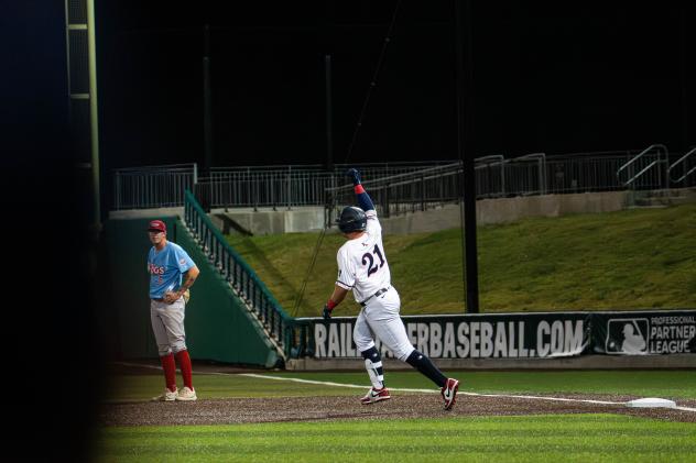 Cleburne Railroaders' Brian OGrady on game night