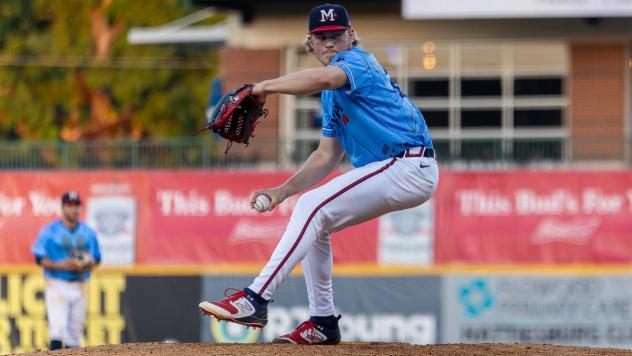 Mississippi Braves' Lucas Braun in action