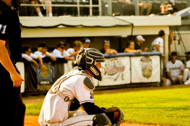 Fond du Lac Dock Spiders' Tyler Stack on game night