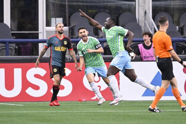 Seattle Sounders FC and LA Galaxy on game night