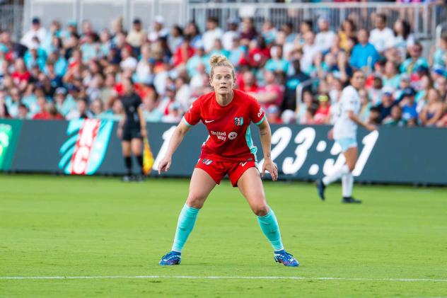 Kansas City Current forward Kristen Hamilton