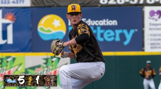 Hickory Crawdads on the mound