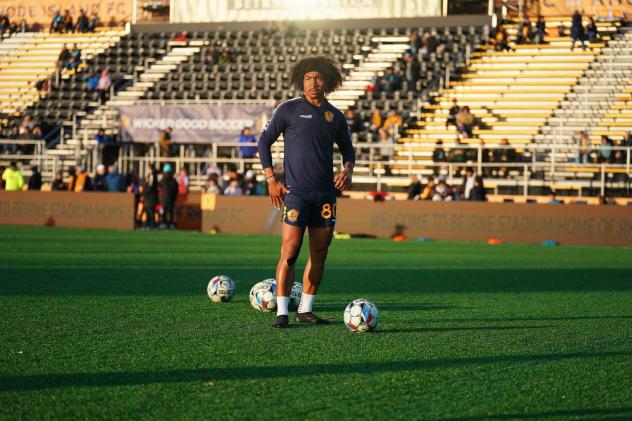 Rhode Island FC midfielder Isaac Angking
