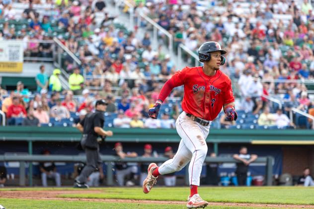 Portland Sea Dogs infielder Kristian Campbell