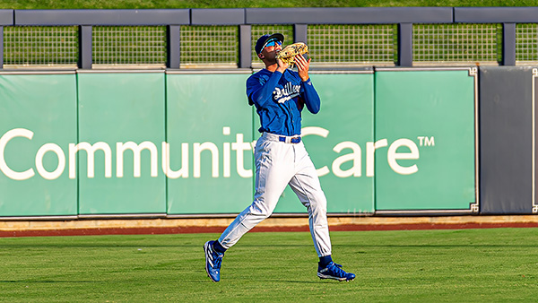 Tulsa Drillers' Chris Newell in action