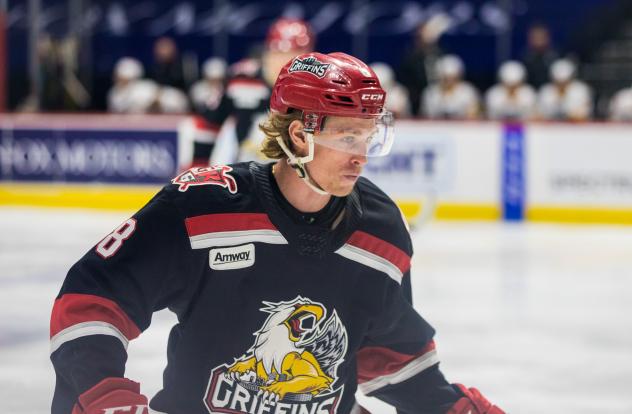 Forward Troy Loggins with the Grand Rapids Griffins