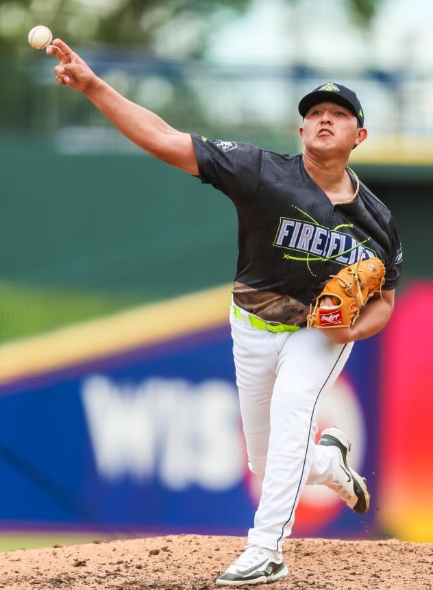 Columbia Fireflies pitcher Jonatan Bernal