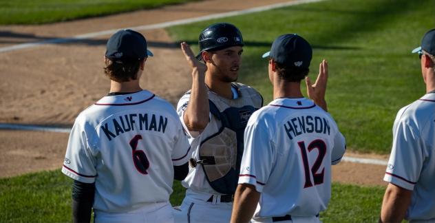 St. Cloud Rox' Kaden Amundson, Camden Kaufman, and Will Henson