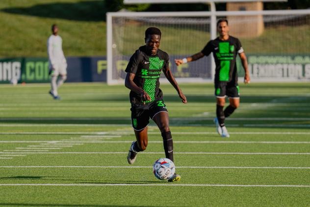 Lexington SC midfielder Ates Diouf