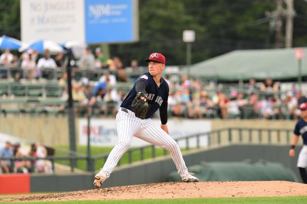 Somerset Patriots' Ben Shields on the mound