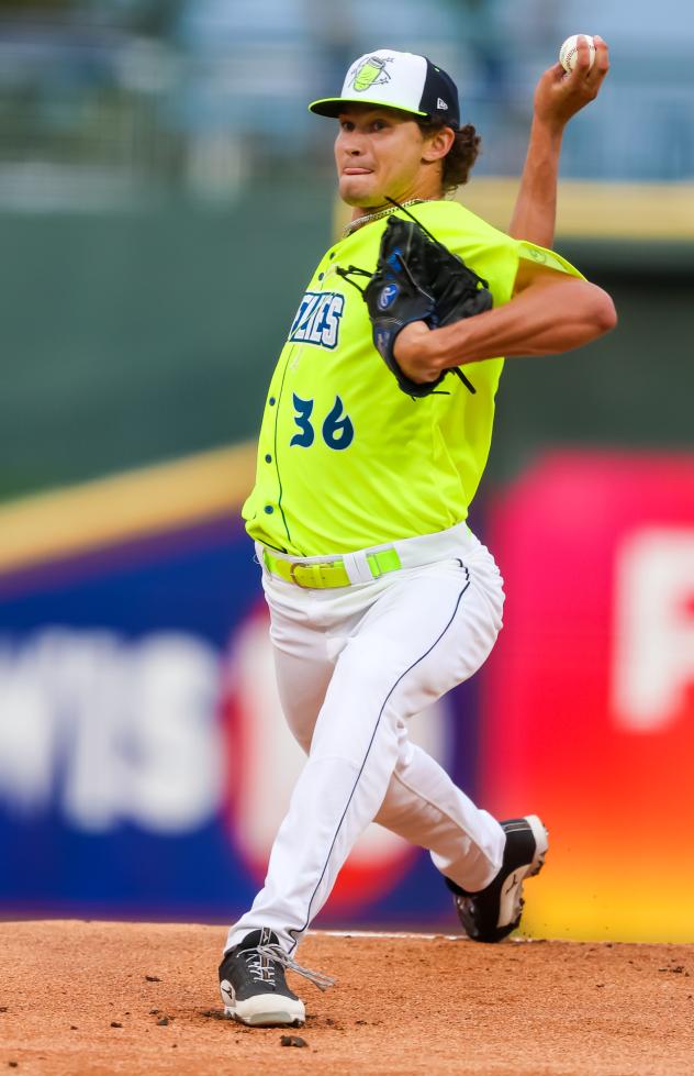 Columbia Fireflies pitcher Josh Hansell