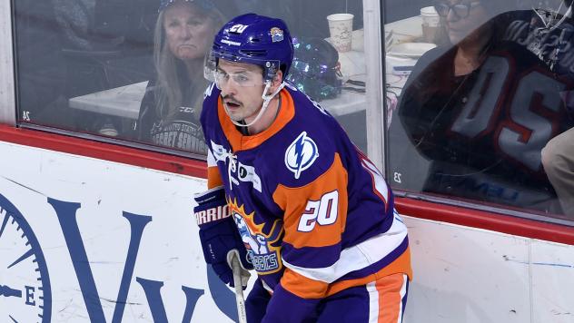 Defenseman Kurt Gosselin with the Orlando Solar Bears