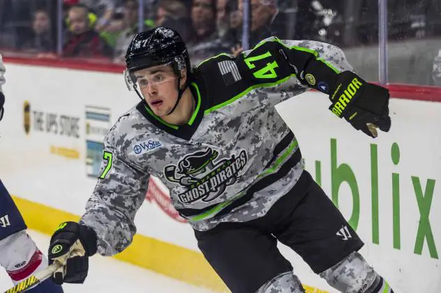 Forward Patrick Guay with the Savannah Ghost Pirates