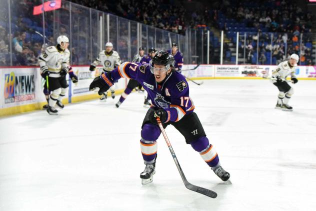 Tyson Fawcett with the Reading Royals