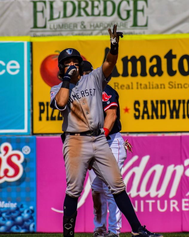 Anthony Seigler of the Somerset Patriots