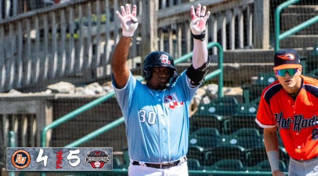 Hickory Crawdads first baseman Arturo Disla
