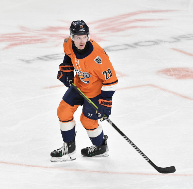 Defenseman Logan Britt with the Greenville Swamp Rabbits