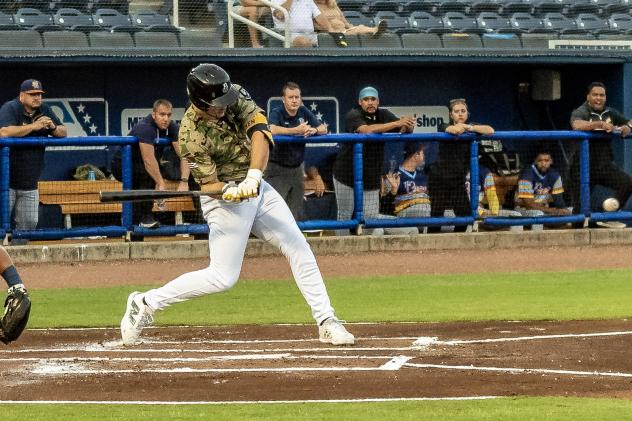 Biloxi Shuckers' Brock Wilken at bat