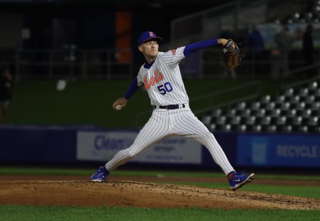 Syracuse Mets' Justin Jarvis on the mound