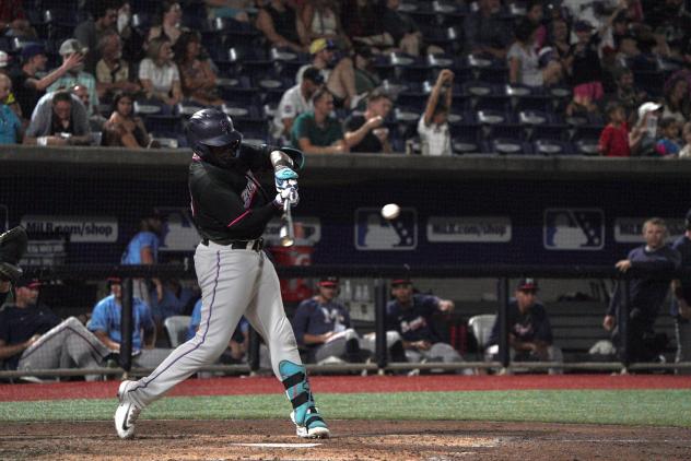 Pensacola Blue Wahoos at bat