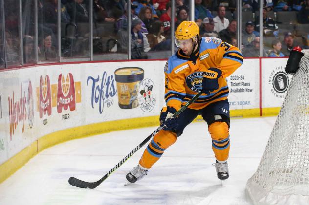 Defenseman Cole Cameron with the Toledo Walleye