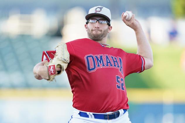 Omaha Storm Chasers pitcher Noah Cameron