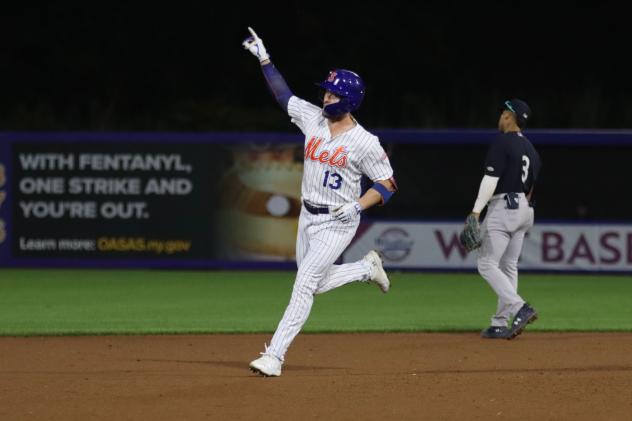 Syracuse Mets' Luke Ritter on game night