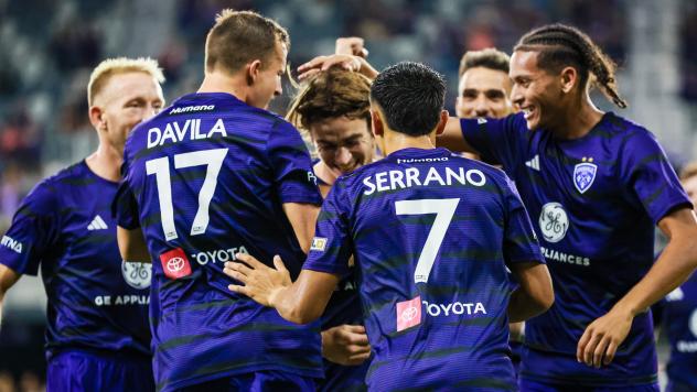 Louisville City FC celebrates win