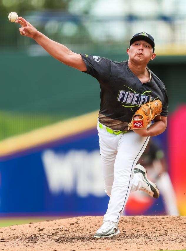 Columbia Fireflies pitcher Jonatan Bernal
