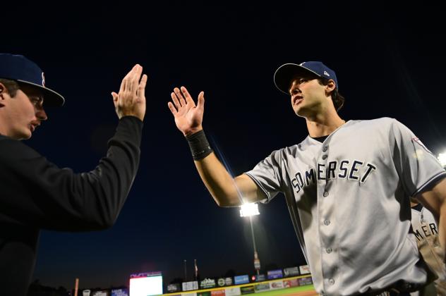 Somerset Patriots' Spencer Jones on game night