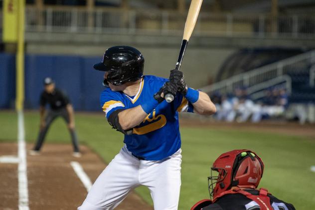 Biloxi Shuckers' Darrien Miller at bat