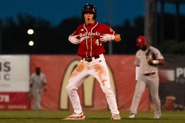 Fargo-Moorhead RedHawks infielder Michael Hallquist