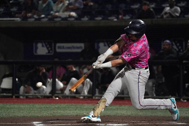 Pensacola Blue Wahoos at the plate
