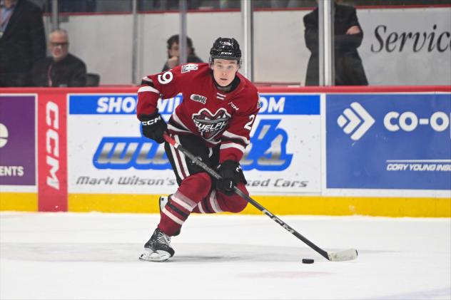 Forward Brody Crane with the Guelph Storm