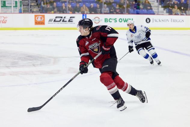 Forward Matthew Edwards with the Vancouver Giants