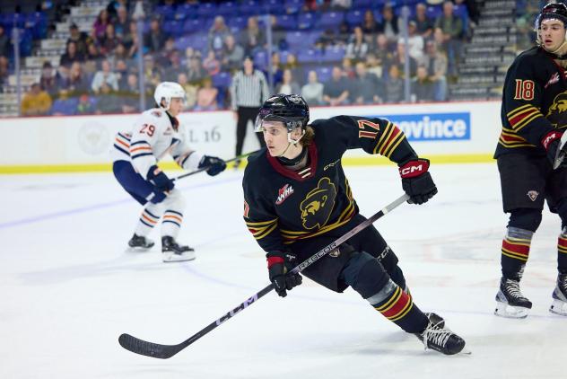 Forward Matthew Edwards with the Vancouver Giants