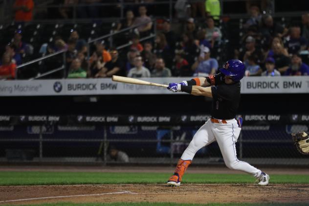 Syracuse Mets' Drew Gilbert at bat