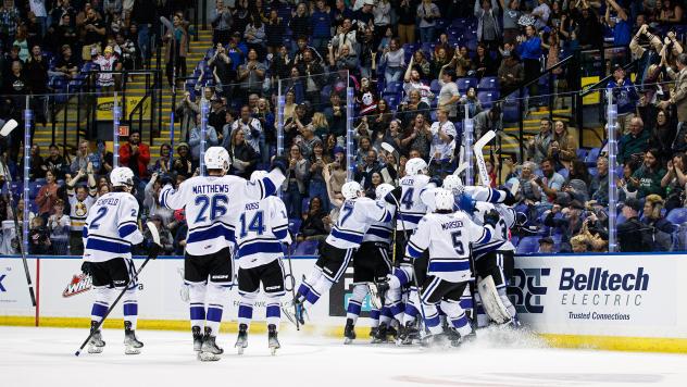 Victoria Royals celebrate win