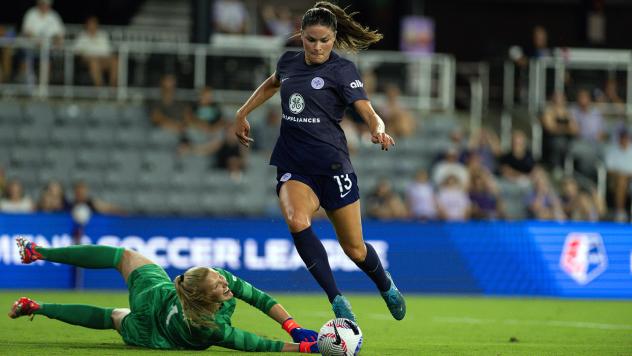 Racing Louisville FC's Emma Sears in action