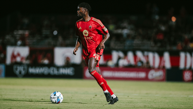 Phoenix Rising FC's Mohamed Traore on the field