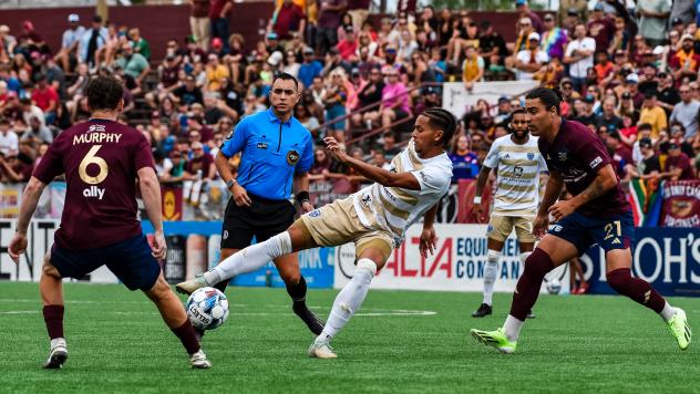 Louisville City FC tests the Detroit City defense