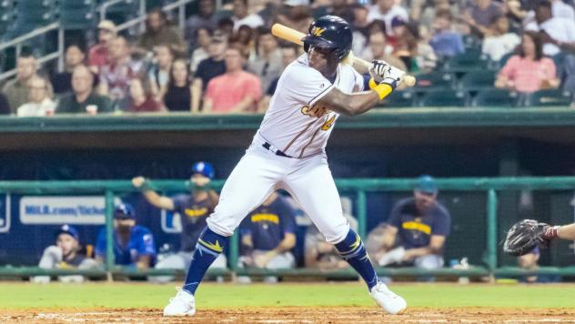 Tre' Morgan of the Montgomery Biscuits
