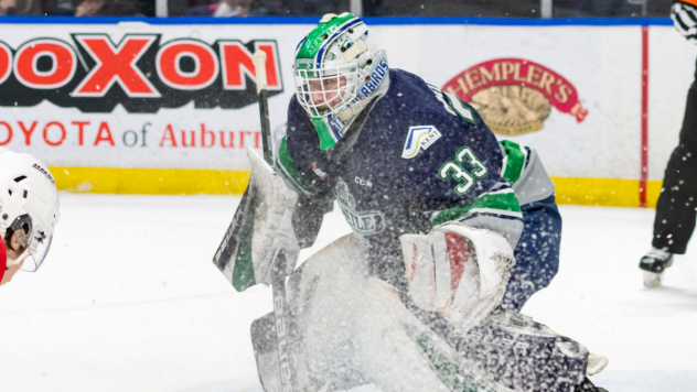 Seattle Thunderbirds goaltender Scott Ratzlaff
